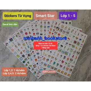 Sticker từ vựng tiếng anh Smart Start lớp 1 đến lớp 5