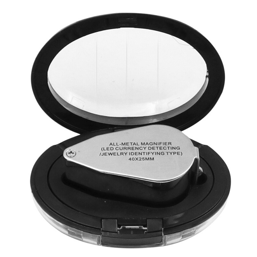 Kính Lúp Mini Bỏ Túi 40X Có Đèn LED UV Chuyên Dụng Làm Đồ Trang Sức
