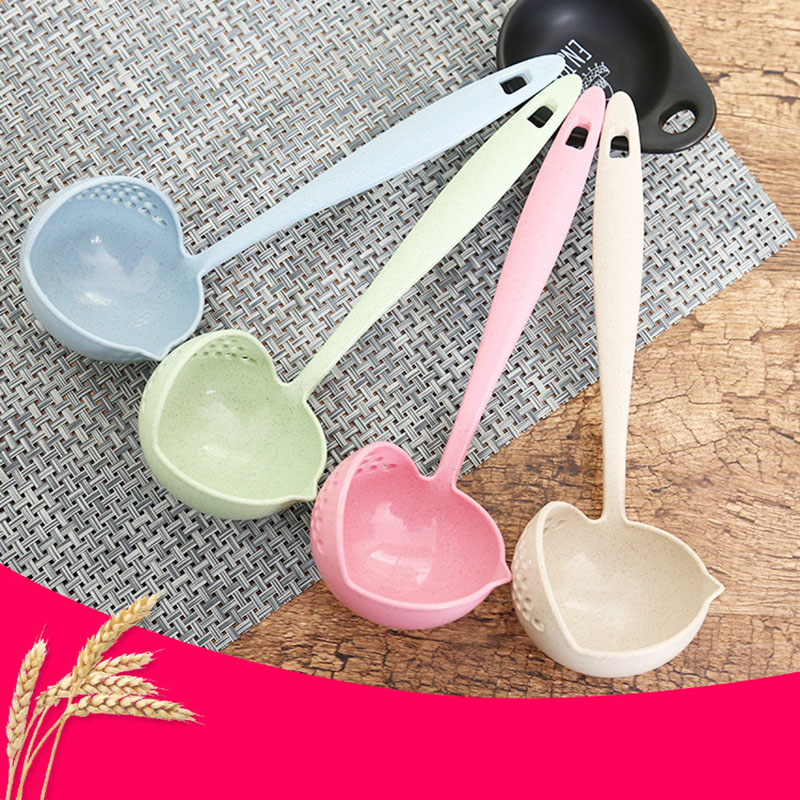 Muỗng Múc Canh / Súp Chất Liệu Rơm Lúa Mì Tiện Dụng Cho Nhà Bếp