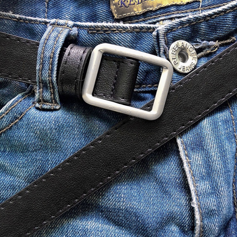 Thắt Lưng Da Pu Khóa Vuông Đơn Giản Thời Trang Hàn Quốc Jp6