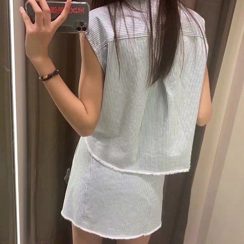 Set áo ba lỗ kèm chân váy Zara tuồn👉Order 7-10ngày - Mall