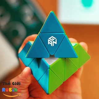 Rubik GAN Pyraminx M Có Nam Châm Cao Cấp Sticleless Enhanced, Explore, Standard