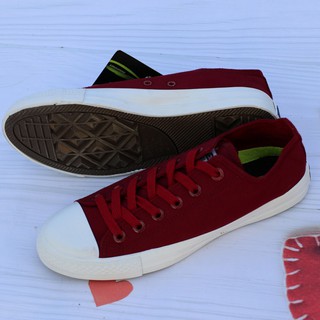 Giày Ck II AllStar Classic Màu Đỏ Mận Cổ Thấp Nữ