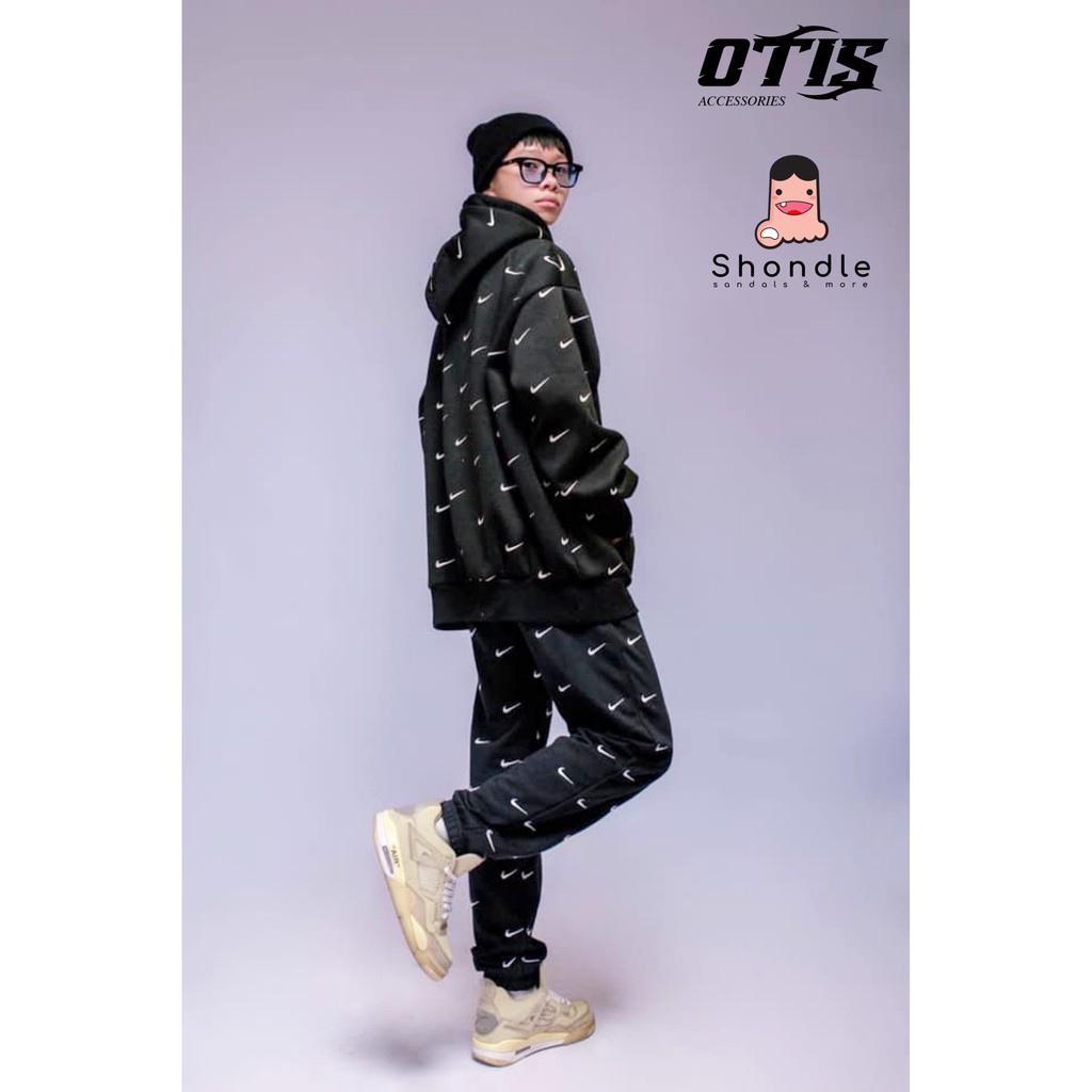 [Mã 2611THTRANG100K hoàn 10% xu đơn 99K] Áo Hoodie Nike Swoosh Thêu Full Vải Nỉ - Hàng Chuẩn Đẹp