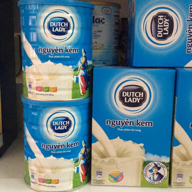 Mẫu mới- Sữa nguyên kem DutchLady loại 400g,850g
