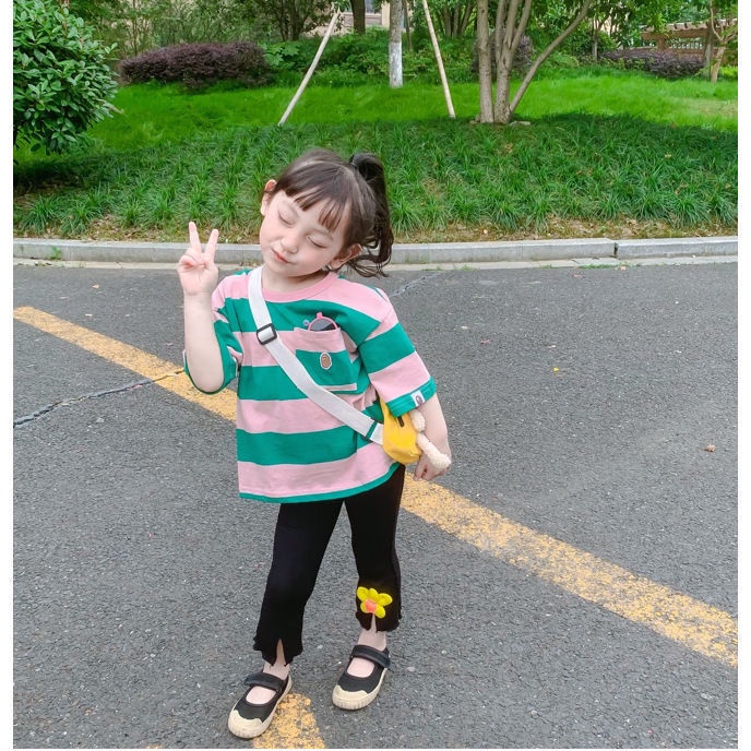 Quần Ống Loe Hoa Mỏng Co Giãn Thời Trang Mùa Hè Hàn Quốc Hàng Mới 2022 Dành Cho Bé Gái