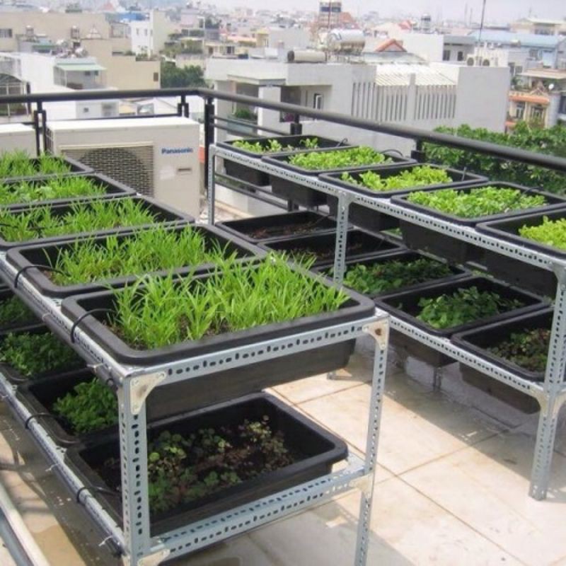 Thanh sắt V3x5 nhiều kích thước lắp giàn trồng rau thông minh tại nhà