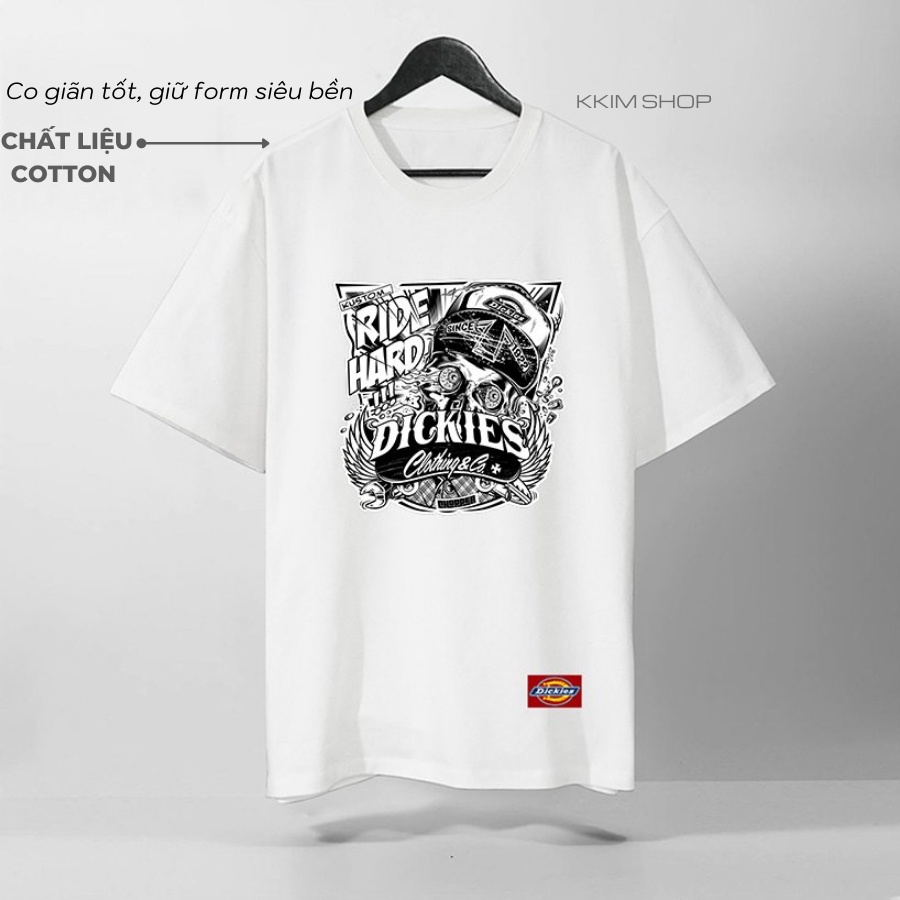 Áo Thun Tay Lỡ Dickies, áo phông Unisex nam nữ Form rộng oversize, chất liệu Cotton. KKIM Shop