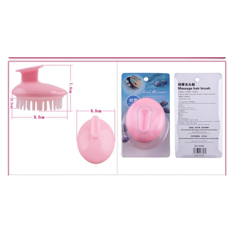 DỤNG CỤ MASSAGE GỘI ĐẦU SILICONE, làm sạch da tẩy tế bào chết, đồ mát xa thư giãn khi tắm LOTA SHOP