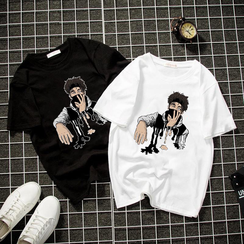 Áo thun unisex phong cách cá tính form rộng vải dày mịn 2019T921