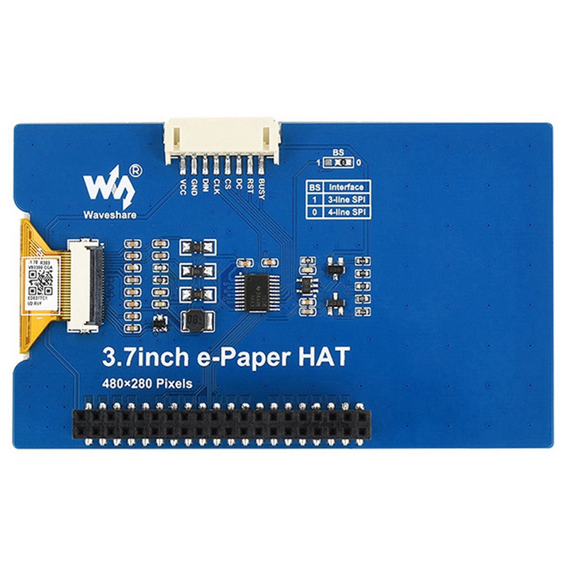 Màn hình hiển thị E-Ink 3.7Inch HAT cho Raspberry Pi 480x280 4
