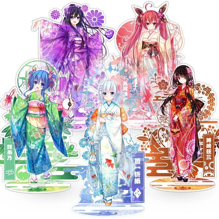 Standee Date A Live ảnh đứng Tượng Acrylic Standee anime chibi mica mô hình trang trí trưng bày