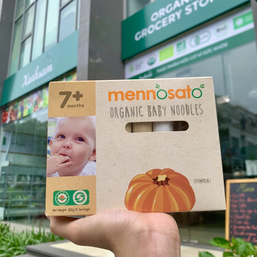 Mì Sợi Hữu Cơ Cho Bé Mennosato 200g Từ 7 Tháng Tuổi - XanhSam Organic