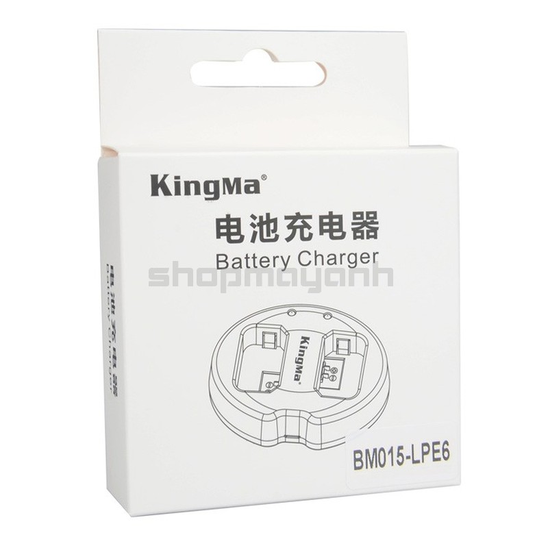 Sạc đôi LP-E6 cho CANON 80D, 70D, 60D, 6D, 7D, 5DII, 5DIII… hãng KingMa