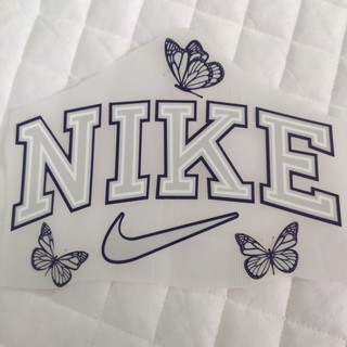 Hình dán nhiệt đủ size - Butterfly/ bươm bướm logo thương hiệu cách điệu