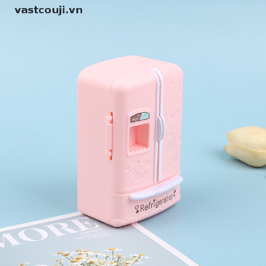 Tủ Lạnh Màu Hồng Tỉ Lệ 1 / 12 Trang Trí Nhà Búp Bê