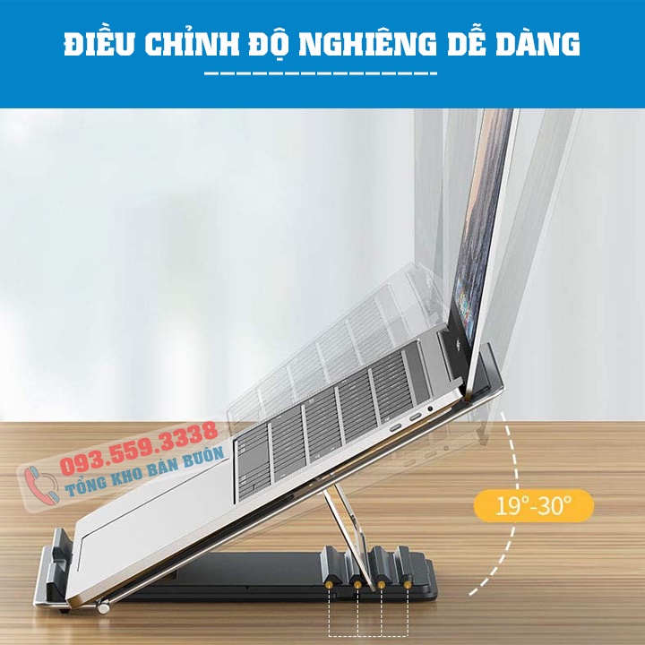 Giá đỡ Laptop / Macbook T8 10 - 16 Inch - Kệ Đỡ Laptop - Ipad - Máy Tính Bảng - Hợp Kim Nhôm - Tản Nhiệt Tốt