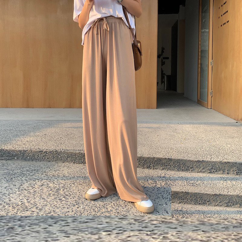 Quần Culottes Thun Tăm Ống Rộng ❤️ Quần thun tăm nữ ống rộng dáng dài style Korea Siêu Hot ❤️