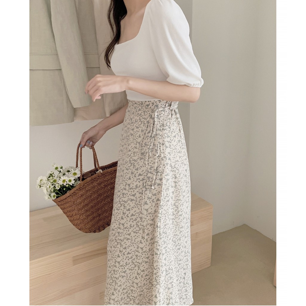 Chân Váy Dài Dáng Chữ A Lưng Cao In Hoa Xinh Xắn Thời Trang 43428 | BigBuy360 - bigbuy360.vn