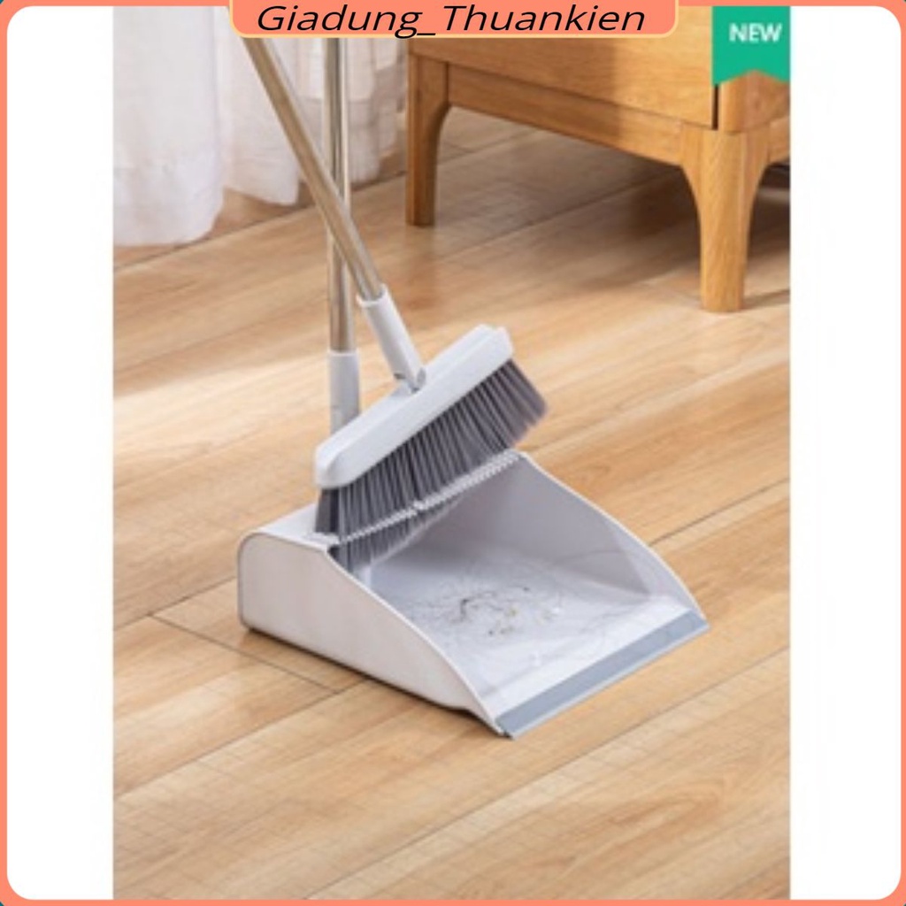 Chổi Quét Nhà Thông Minh 2in1 ❤️Chổi Nhựa Kèm Hót Rác Gấp Gọn❤️ Xoay 180 Độ Thông Minh Cao Cấp MỚI