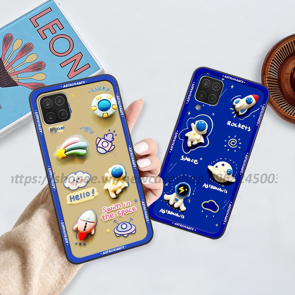 Ốp Samsung A12 / M12 / A22 4G / A22 5G in hình 3D Bear love,Kuromi,Space cute độc lạ