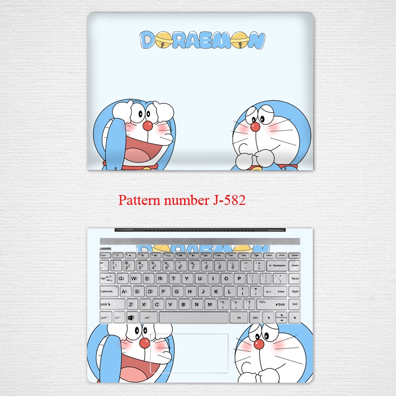 Bộ 2 Miếng Dán Hình Doraemon Cho Laptop 12 13 14 15.6 Inches Notebook ACER Swift Nitro 5 aspire AN515-52 AN515-55