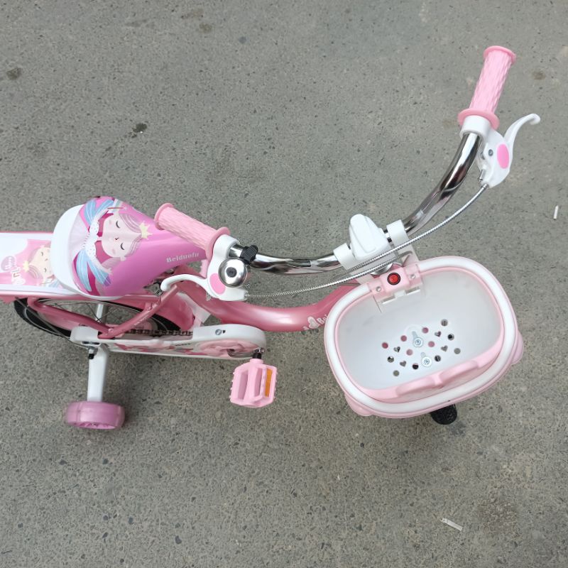 Xe đạp màu hồng 12inch cho bé gái từ 2 đến 4 tuổi - ảnh sản phẩm 6
