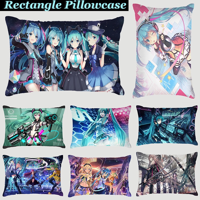 Vỏ Bọc Gối Trang Trí In Hình Hatsune Miku Xinh Xắn