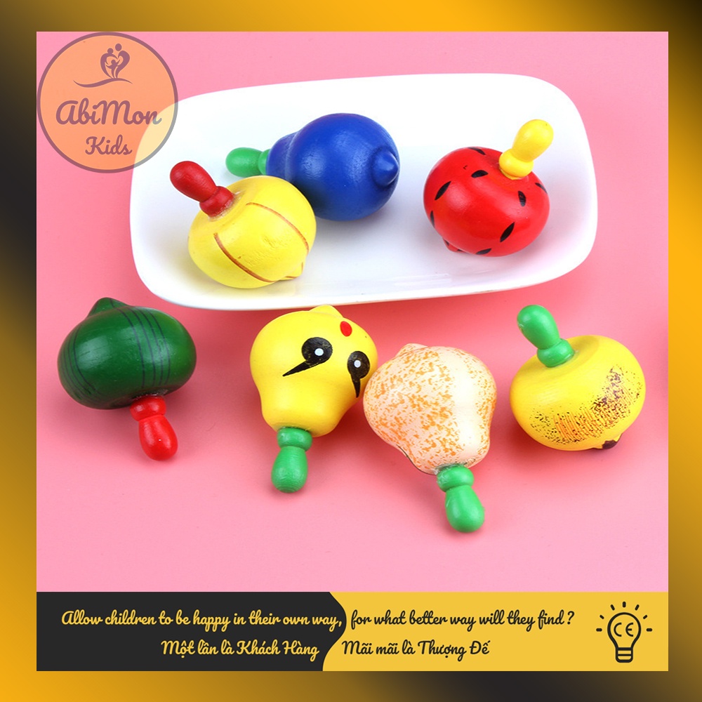 Con Quay Bằng Gỗ Cho Bé ☘️ Montessori cao cấp ✨ (Đồ chơi Gỗ - Đồ chơi Giáo Dục - An toàn - Thông minh)