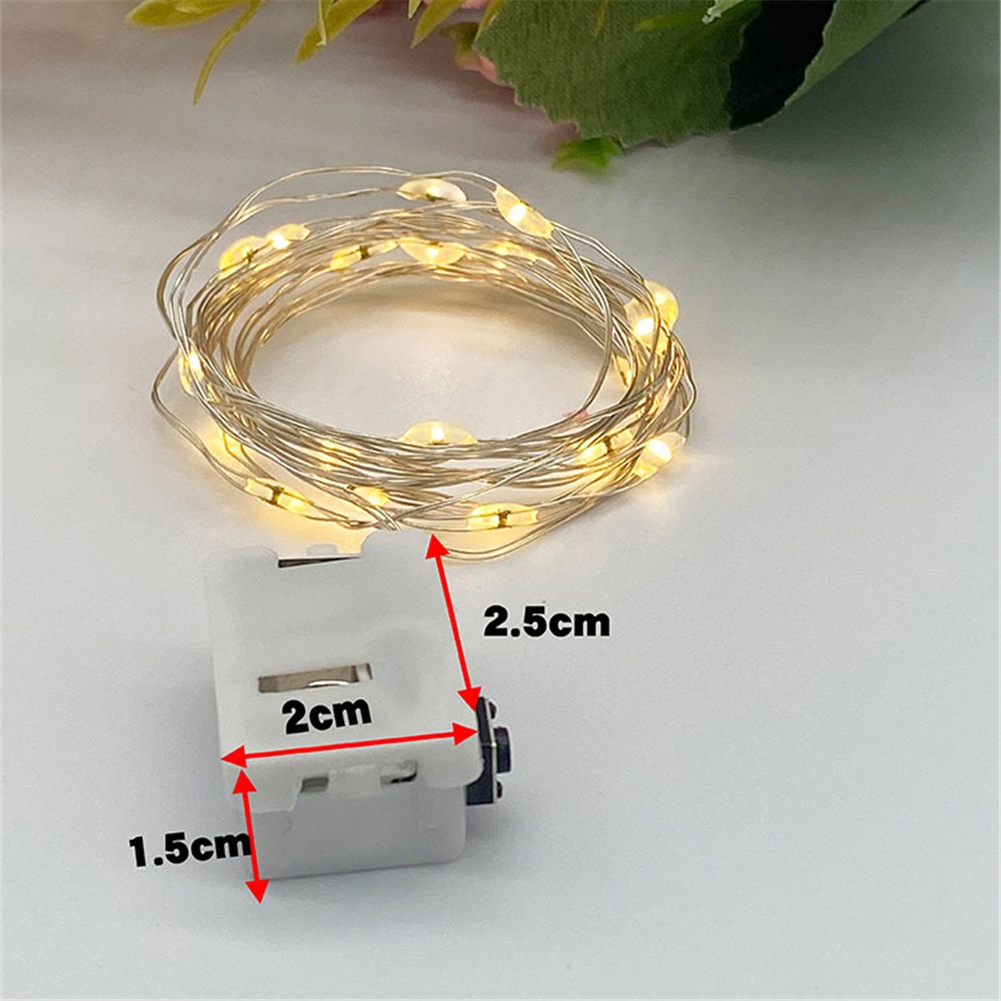 Dây Đèn led 0.5 / 1 / 2m Sử Dụng Pin Trang Trí Giáng Sinh