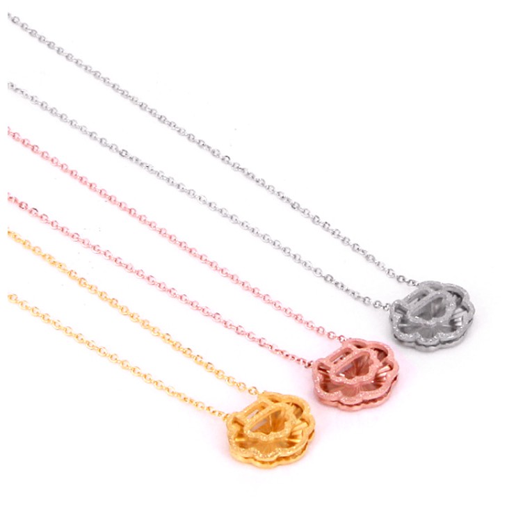 Dây chuyền nữ titan cao cấp hình khóa trường thọ may mắn siêu đẹp, bền màu, chuẩn thời trang