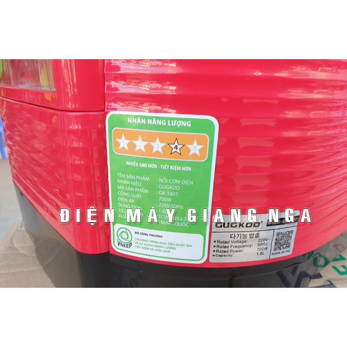 Nồi cơm điện CUCKOO GK- 1807 ( Dung tích 1,8L ) nồi cơm quai xách siêu đẹp | BigBuy360 - bigbuy360.vn