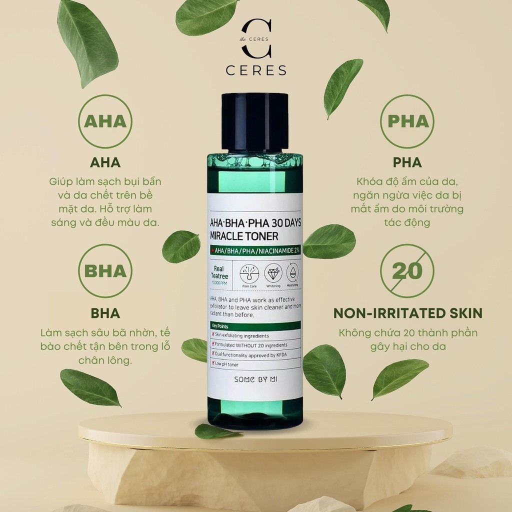 Toner Some By Mi - Nước Hoa Hồng Giảm Mụn AHA-BHA-PHA 30 Days Miracle 150ml