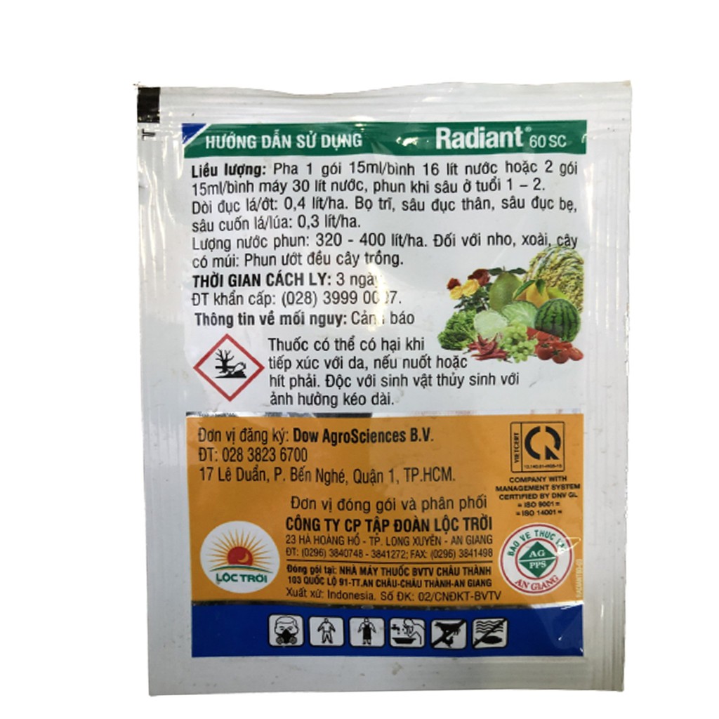 Thuốc Sinh Học Radiant 60sc - #102 15ml