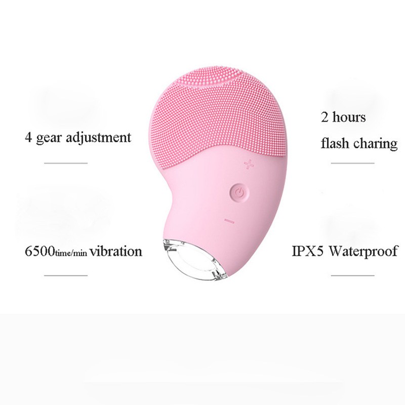 Máy massage mặt đầu silicon mềm xóa mụn đầu đen Pritech | BigBuy360 - bigbuy360.vn