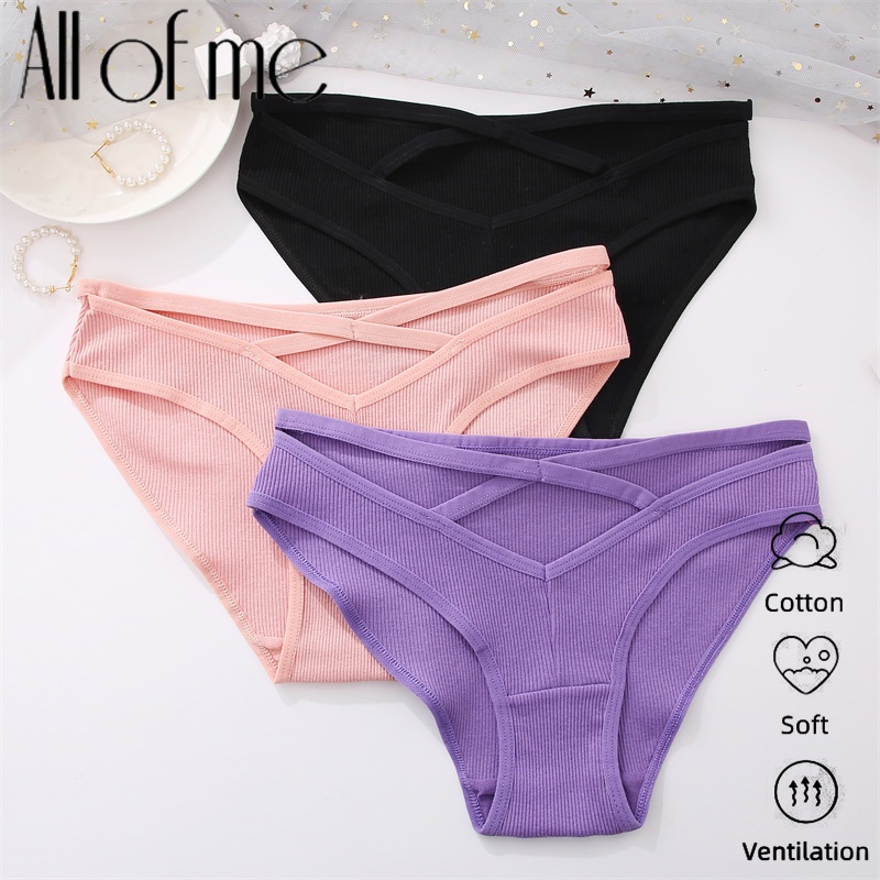 Quần lót 95% cotton Cute Byte màu trơn thấm hút mồ hôi thoáng khí gợi cảm dễ thương kích thước S-XL