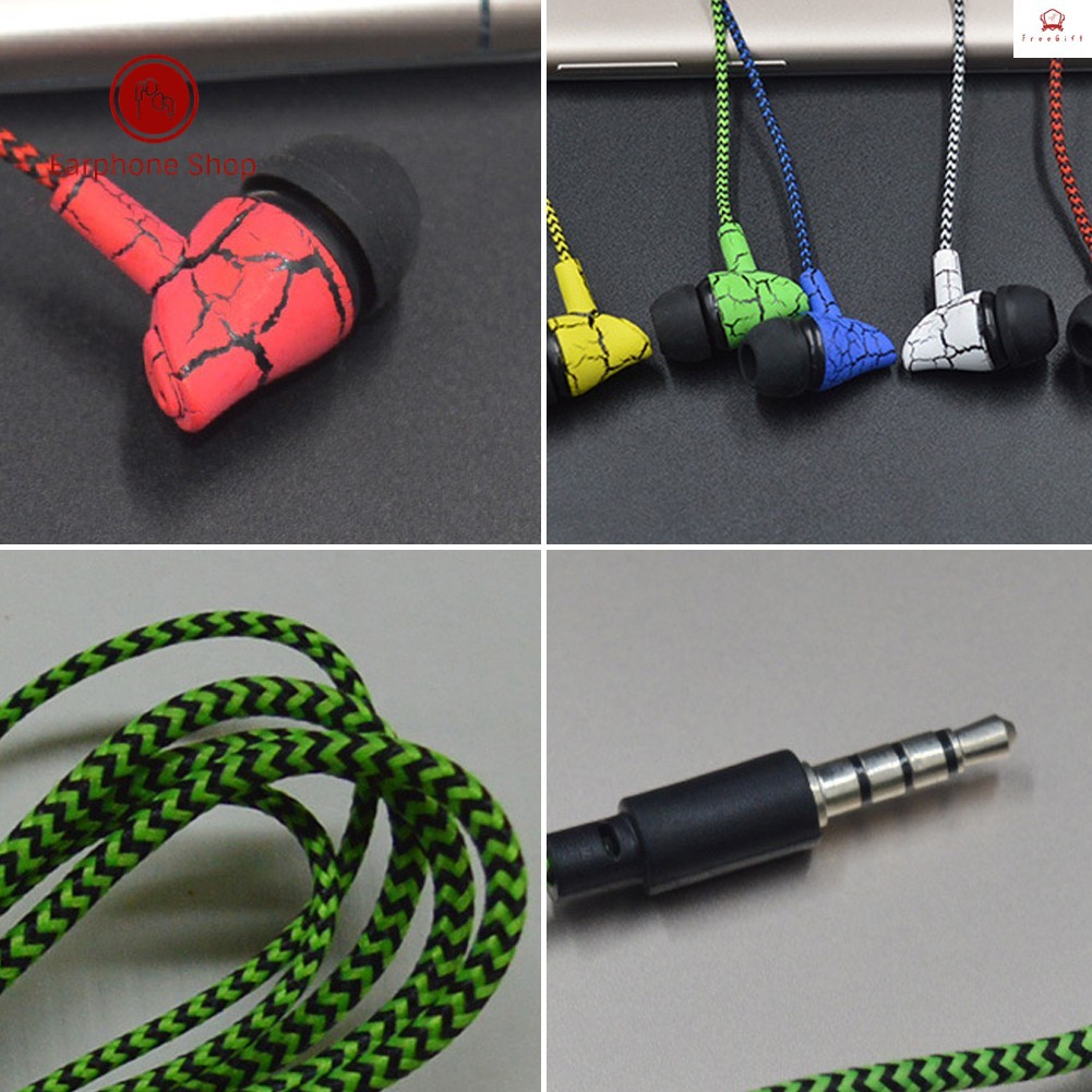 Tai Nghe Nhét Tai Jack 3.5mm Âm Thanh Siêu Trầm Chống Ồn Có Micro