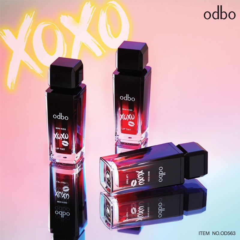 Odbo Mini Kiss XOXO Lip Tint 7ml OD563 Son Tint dạng nước Thái lan Lâu trôi mềm môi