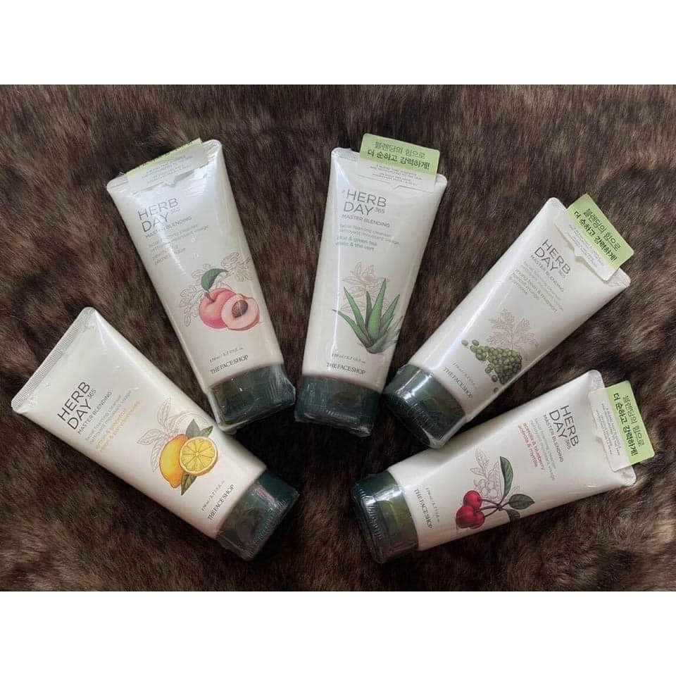 ⛅  SỮA RỬA MẶT TRÁI CÂY THE FACE SHOP HERB DAY 365 CLEANSING FOAM 𝒫𝒪ℒ𝒴ℳℰℛ