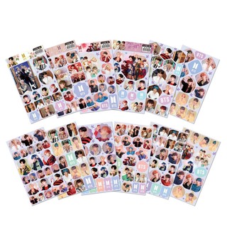Set 12 tấm hình dán BTS mẫu mới
