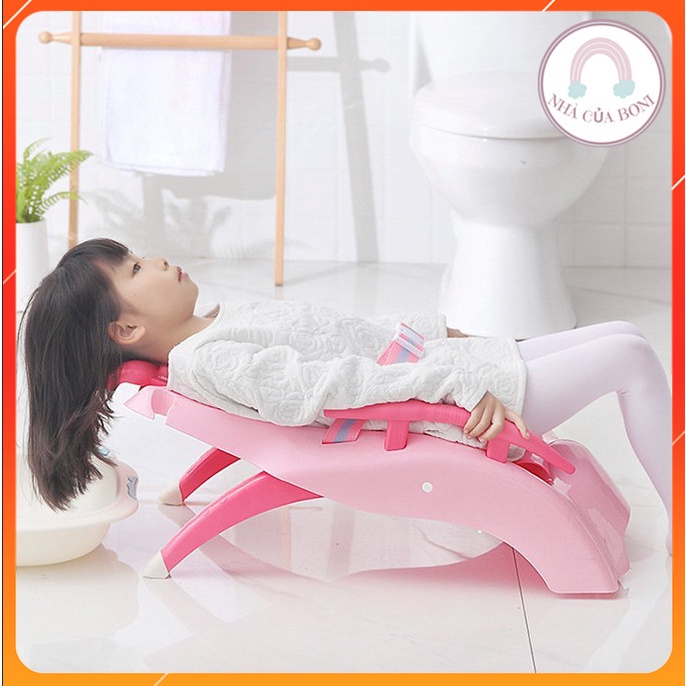 Ghế Gội Đầu Giường Nằm Có Tay Vịn Cho Bé Hàng Việt Nhật Cao Cấp