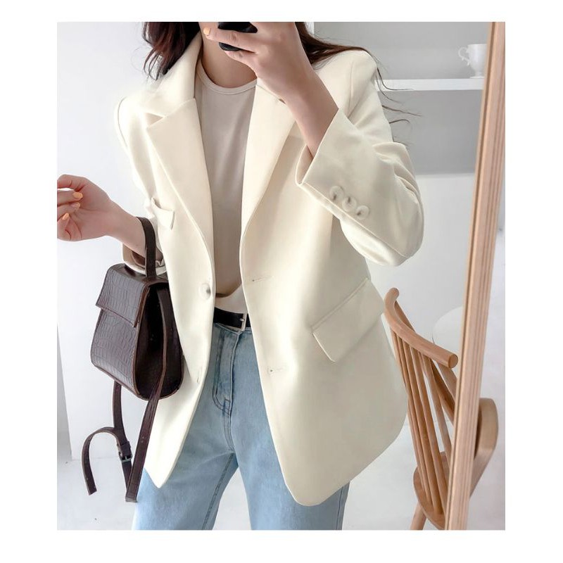 (Hàng Đẹp)Ảnh thật 5 hình cuối-HC425.Áo blazer phiên bản Hàn Quốc thanh lịch