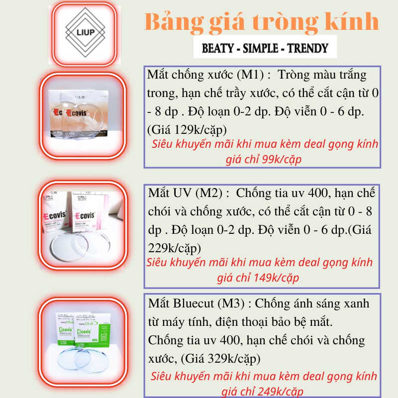 Gọng kính cận nam nữ kim loại tròn cao cấp Liupeyewear 8950 có thể cắt cận loạn viễn
