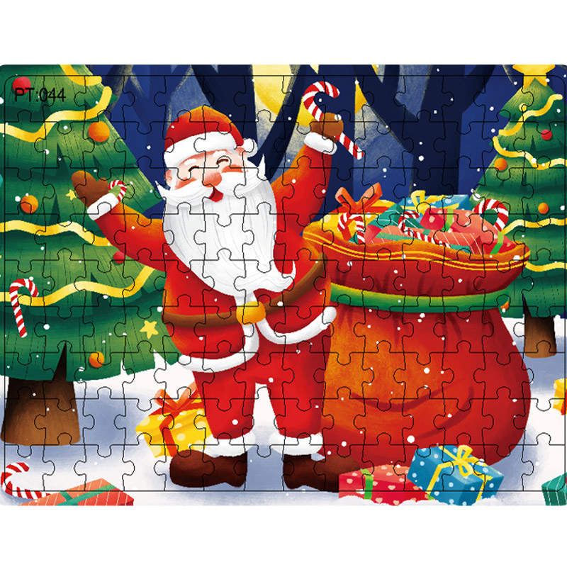 Bộ xếp hình giáng sinh 126 mảnh cho trẻ 3-6 tuổi