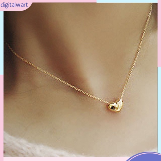 Dây chuyền mạ vàng mặt hình trái tim xinh xắn cho nữ