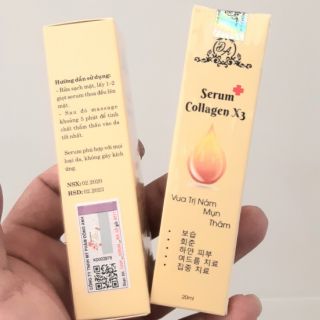 Serum dưỡng trắng da collagen x3 đông anh