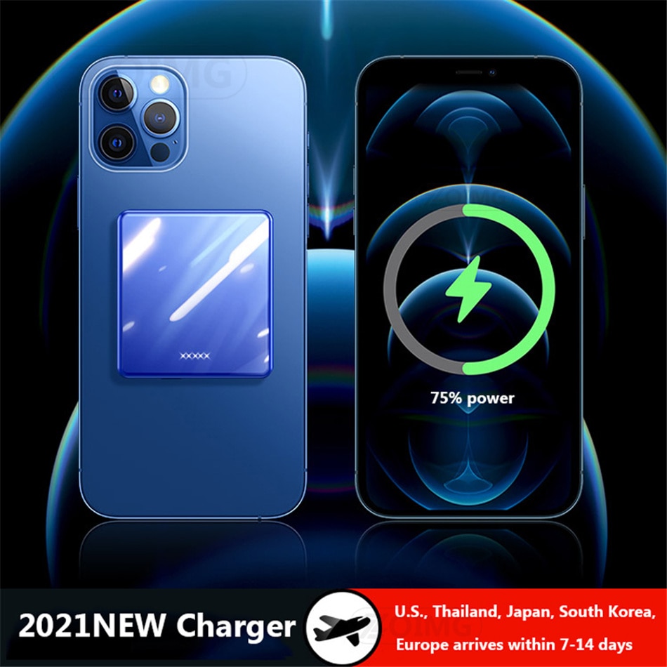 Sạc Dự Phòng ko dây 15w 10000mah Cho ĐT táo 12 12 Pro 12pro Max 12mini