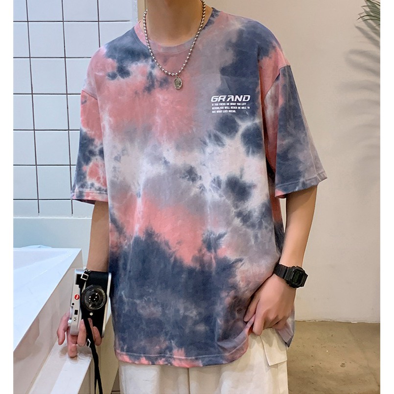 Bộ Quần Áo Nam Áo Thun Cổ Tròn Tay Lỡ In Loang Quần Short Phối Dây zenkonu TOPNAM 1000092 + SHORTNAM1000010 | BigBuy360 - bigbuy360.vn