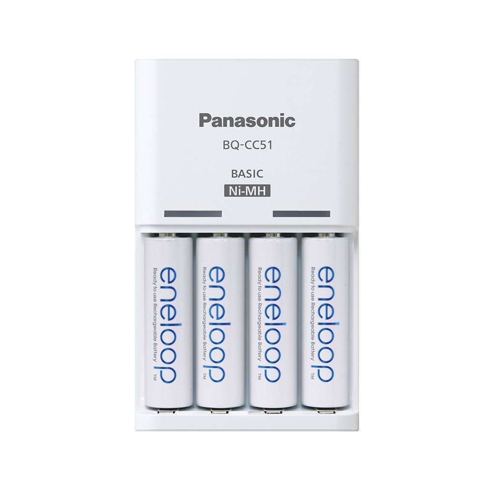 COMBO 4 PIN ENELOOP AA VÀ SẠC PANASONIC BQ-CC51
