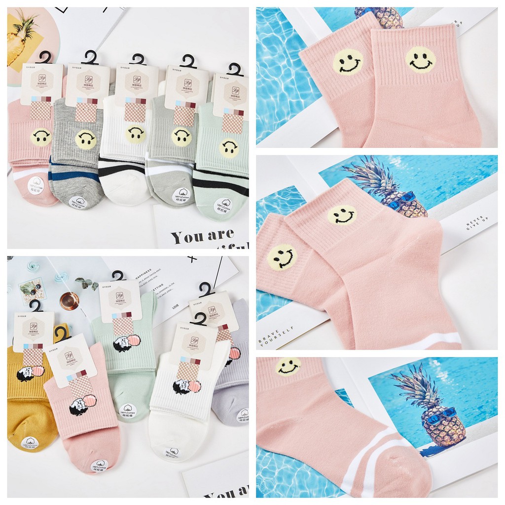 [Xả hàng] Tất nữ cổ vừa họa tiết xinh xắn (chất cực đẹp, dầy dặn)